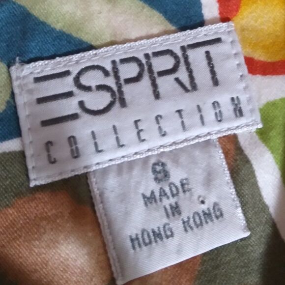 Vintage Esprit Abstract Geometric Tiles Shirt - Picture 6 of 6